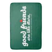 Goede vrienden zijn als sterren badmat (Voorkant Verticaal)