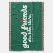 Goede vrienden zijn als sterren deken (Voorkant Verticaal)