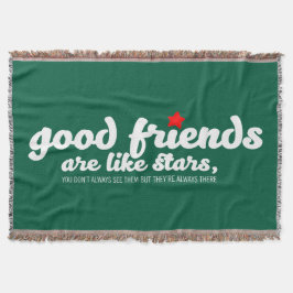 Goede vrienden zijn als sterren deken