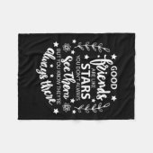 Goede vrienden zijn als sterren fleece deken (Voorkant (Horizontaal))