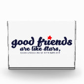 Goede vrienden zijn als sterren fotoblokken (Voorkant)
