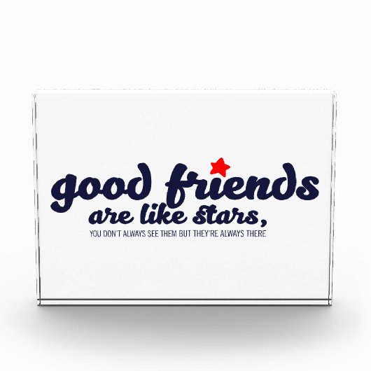 Goede vrienden zijn als sterren fotoblokken (Voorkant)