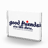 Goede vrienden zijn als sterren fotoblokken (Rechts)