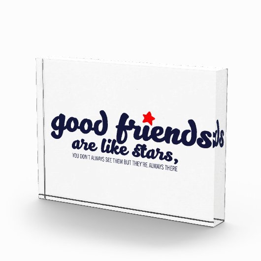 Goede vrienden zijn als sterren fotoblokken (Rechts)