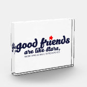 Goede vrienden zijn als sterren fotoblokken (Links)