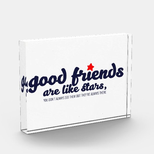 Goede vrienden zijn als sterren fotoblokken (Links)