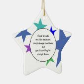 Goede vrienden zijn als sterren Fun Friendship Quo Keramisch Ornament (Rechts)