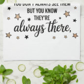 Goede vrienden zijn als sterren Inspirerend citaat Theedoek (Gevouwen)