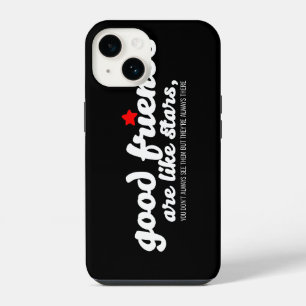 Goede vrienden zijn als sterren iPhone 14 hoesje