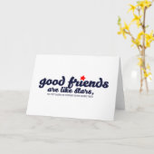Goede vrienden zijn als sterren kaart (Gele Bloem)
