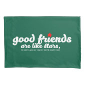 Goede vrienden zijn als sterren kussensloop (Voorkant)