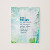 Goede vrienden zijn als sterren legpuzzel (Verticaal)