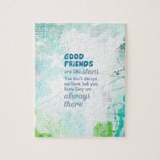 Goede vrienden zijn als sterren legpuzzel