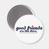 Goede vrienden zijn als sterren magneet (Voorkant / Achterkant)