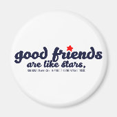 Goede vrienden zijn als sterren magneet (Voorkant)