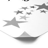 Goede vrienden zijn als sterren minimalistische mo poster (Hoek)