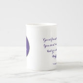 Goede vrienden zijn als sterren... porselein kop (Voorkant)