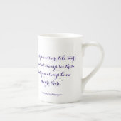 Goede vrienden zijn als sterren... porselein kop (Rechts)