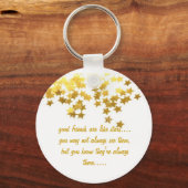 goede vrienden zijn als sterren sleutelhanger (Voorkant)