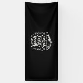 Goede vrienden zijn als sterren spandoek (Verticaal)