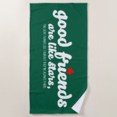 Goede vrienden zijn als sterren strandlaken (Voorkant)