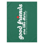 Goede vrienden zijn als sterren tafelkleed (Voorkant)