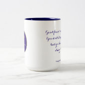 Goede vrienden zijn als sterren... tweekleurige koffiemok (Center)