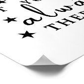 Goede vrienden zijn als sterren: Vriendschap Quote Poster (Hoek)