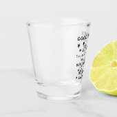 Goede vrienden zijn als sterren: Vriendschap Quote Shot Glas (Links)