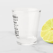 Goede vrienden zijn als sterren: Vriendschap Quote Shot Glas (Rechts)