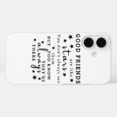Goede Vrienden Zijn Als Sterren: Vriendschapsquote Case-Mate iPhone Case (Achterkant (horizontaal))