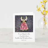 Goede vrienden zijn klavertjevier... kaart (Gele Bloem)