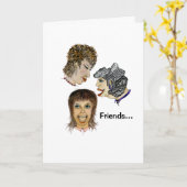 Goede vrienden zijn moeilijk te vinden kaart (Gele Bloem)