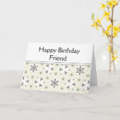 Goede vrienden zoals sterren altijd daar citaat kaart (Gele Bloem)