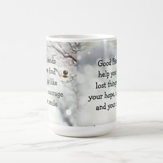 Goede vriendschapsvriendschap Citaat uit vogelpest Koffiemok (Center)