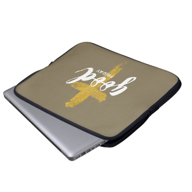 Goede Vrijdag | 15-inch laptophoes Laptop Sleeve (Voorkant onderkant)