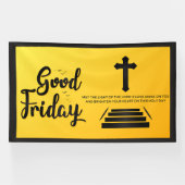 Goede Vrijdag Banner met Kruis (Horizontaal)