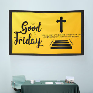 Goede Vrijdag Banner met Kruis