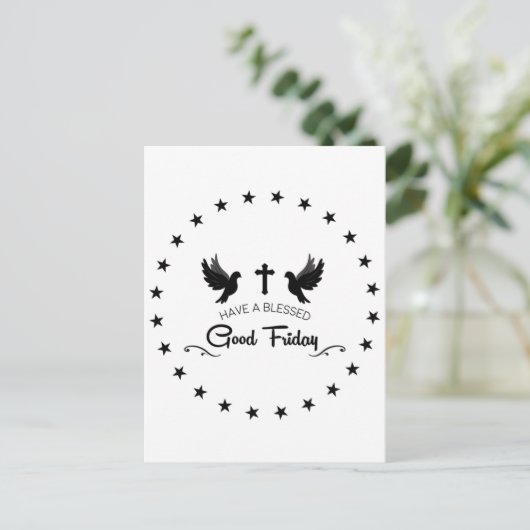 Goede Vrijdag Briefkaart (Staand voorkant)