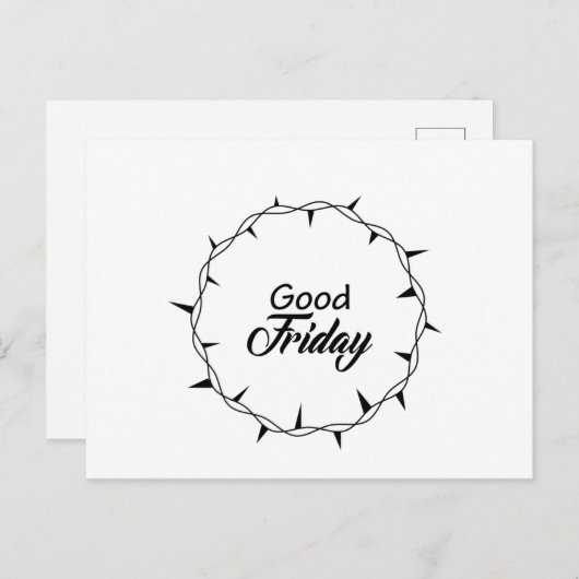 Goede Vrijdag Briefkaart (Voorkant / Achterkant)
