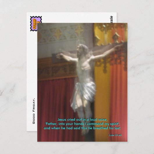 Goede Vrijdag Briefkaart (Voorkant / Achterkant)