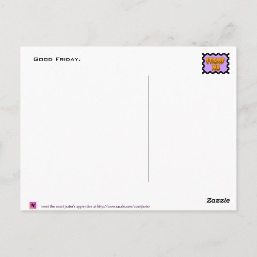 Goede Vrijdag Briefkaart (Achterkant)