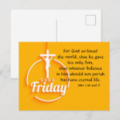 Goede Vrijdag Briefkaart (Voorkant / Achterkant)