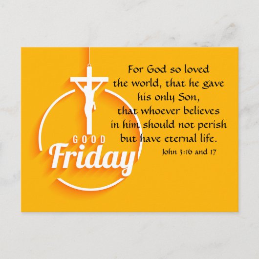 Goede Vrijdag Briefkaart (Voorkant)