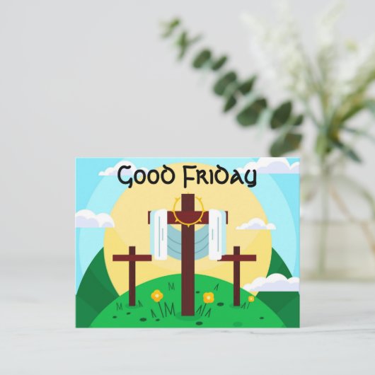 Goede Vrijdag Briefkaart (Staand voorkant)