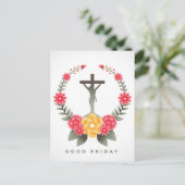 Goede Vrijdag Feestdagenkaart (Staand voorkant)