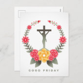 Goede Vrijdag Feestdagenkaart (Voorkant / Achterkant)