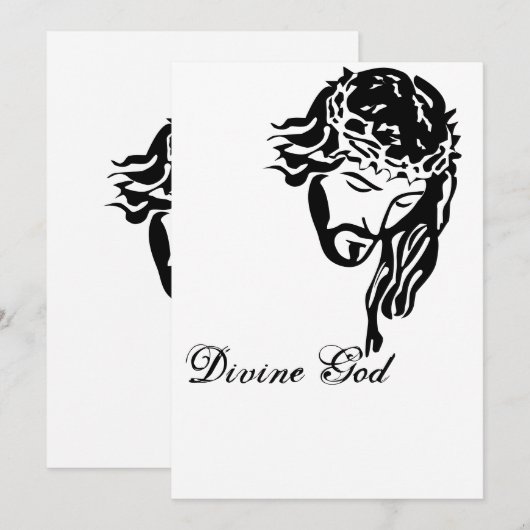 Goede Vrijdag godgoddelijke platte Kaart (Voorkant / Achterkant)