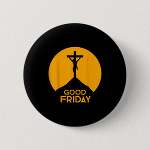 Goede Vrijdag - Heilige Week Christelijk Geloof & Ronde Button 5,7 Cm