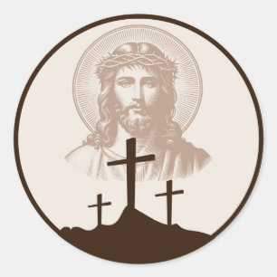 Goede Vrijdag katholieke aanbidding – vastentijd d Ronde Sticker